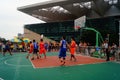 The finals of the three men's basketball match