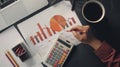 The finance analysis workspace.AI generated image Royalty Free Stock Photo