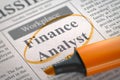 Finance Analyst Hiring Now. 3D.