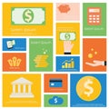 Finance and Banking icon set.