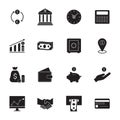 Finance and banking icons. Simple money icons set.