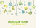 Finance and banking ,Money background , print , seamless