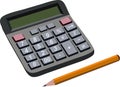 Finance budget calculation with pencil