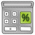 Finance calculator icon Vector