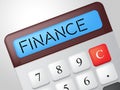 Finance Calculator Shows Business Trading And Calculate