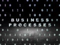 Finance concept: Business Processes in grunge dark Royalty Free Stock Photo