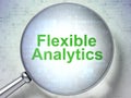 Finance concept: Flexible Analytics with optical glass