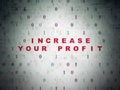 Finance concept: Increase Your profit on digital