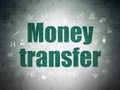 Finance concept: Money Transfer on Digital Paper Royalty Free Stock Photo