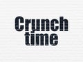 Finance concept: Crunch Time on wall background Royalty Free Stock Photo