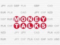 Finance concept: Money Talks on wall background