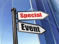 Finance concept: sign Special Event on Building background Royalty Free Stock Photo