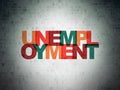 Finance concept: Unemployment on Digital Paper