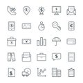 Finance Cool Vector Icons 3 Royalty Free Stock Photo