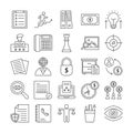 Finance and Economy Isolated Vector icons set every single icon can be easily modify or edit