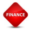 Finance elegant red diamond button Royalty Free Stock Photo