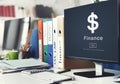 Finance Financial Economy Budget Bookkeeping Concept Royalty Free Stock Photo
