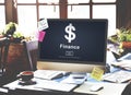 Finance Financial Economy Budget Bookkeeping Concept Royalty Free Stock Photo