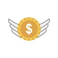 Finance flat vector  icon Royalty Free Stock Photo