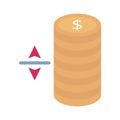 Finance flat vector icon which can easily modify or edit Royalty Free Stock Photo