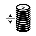 Finance flat vector icon which can easily modify or edit Royalty Free Stock Photo