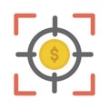 Finance focus Color Vector Icon which can easily modify or edit