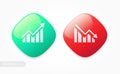 Finance Gain & Loss Icon Vector