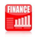 Finance icon with business charts Royalty Free Stock Photo