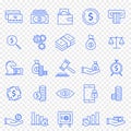 Finance Icon set. 25 Vector Icons Pack