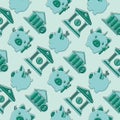 Finance icons Pattern background Vector Royalty Free Stock Photo