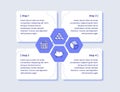 finance infographic diagram four step calculator golden pie chart piggy bank icon for banner template fyer poster presentation