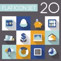Finance and investment icon set