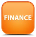 Finance special orange square button Royalty Free Stock Photo