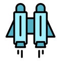 Finance jetpack icon vector flat