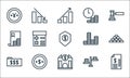 Finance line icons. linear set. quality vector line set such as agreement, bank, folder, balance, dollar, bill, coin, time is