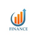 Finance logo design template. Vector illustration