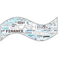 Finance Money Loans Assets Debt Shapes Abstract Background Illustrations