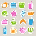 Finance and money sticker icon set.