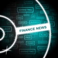 Finance News Represents Words Headlines And Finances Royalty Free Stock Photo