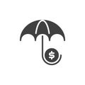 Finance protection vector icon