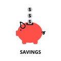 Finance savings icon, for graphic and web design