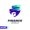 Finance Shield Alphabet Logo G Royalty Free Stock Photo