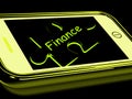 Finance Smartphone Means Credit And Loan Money