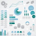 Finance Statistical Info Graphic Set