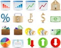 Finance stock and economy icon