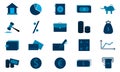 Finance vector icons flat style used for website. Royalty Free Stock Photo