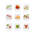 Finance vector icons Royalty Free Stock Photo