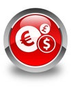 Finances icon glossy red round button Royalty Free Stock Photo