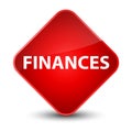 Finances elegant red diamond button Royalty Free Stock Photo
