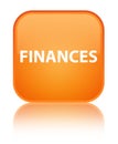 Finances special orange square button Royalty Free Stock Photo